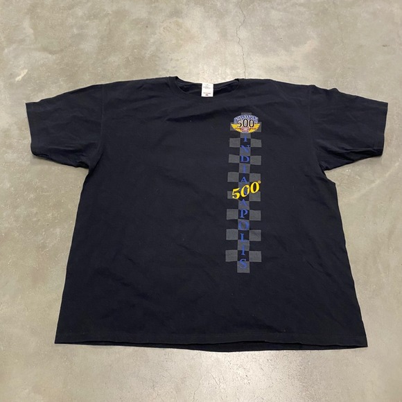 Indianapolis 500 T-Shirt Mens 2XL Black 100th Anniversary 1911-2011 Anvil Tee - Picture 1 of 3